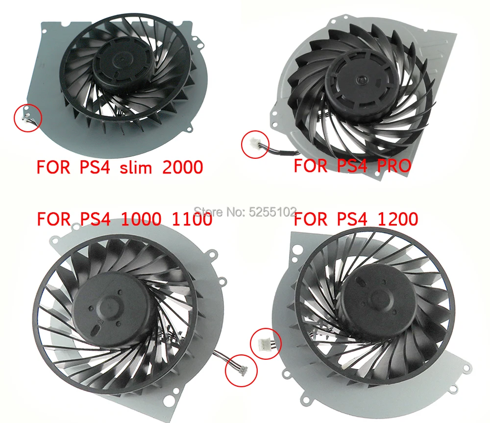For PS4 Pro G95C12MS1AJ-56J14 Cooling Fan Parts White 12V Efficient 3500 RPM Durable Internal FOR SLIM 1000 1100 1200 2000 |