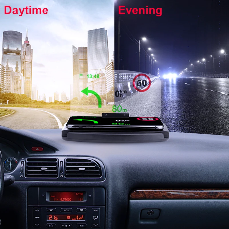Универсальное беспроводное зарядное устройство для автомобиля GPS HUD
