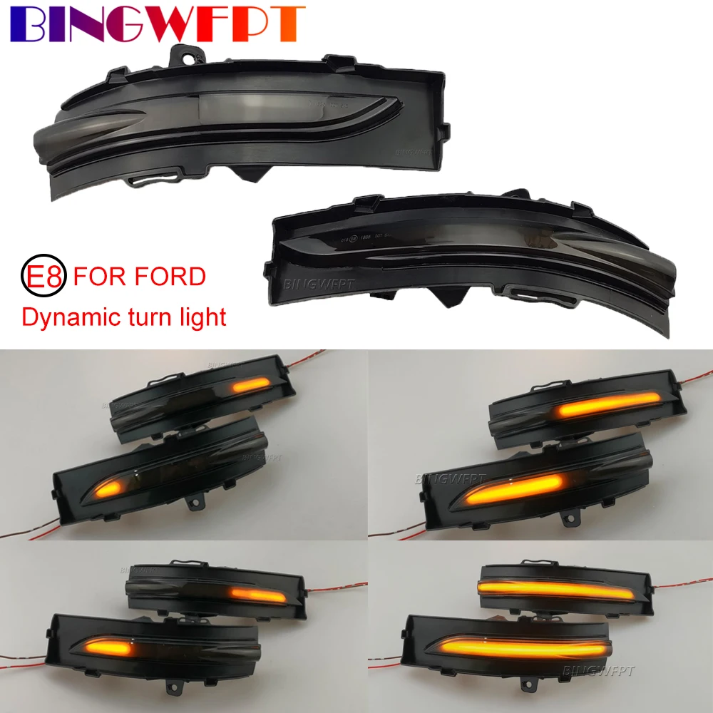 

LED Turn Signal Light Sequential Lamp Dynamic Blinker For Ford Edge 2015-2019 Flasher Rearview Mirror Indicator
