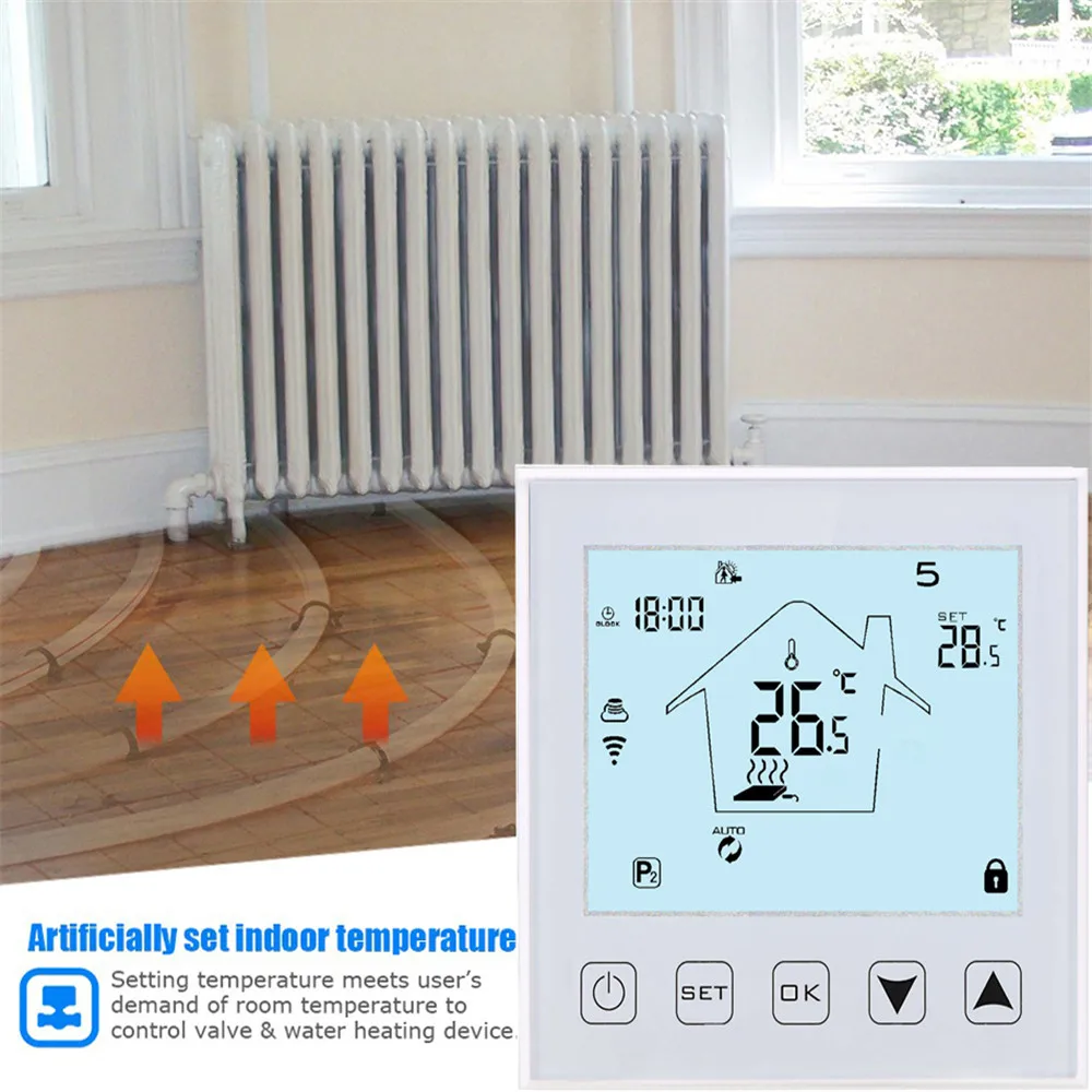 

WiFi Smart Thermostat Temperature Controller for Electric Floor Heating