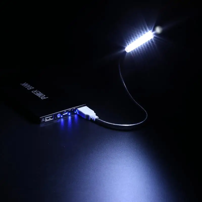

Алюминиевый сплав 10-LEDs USB светильник лампы мини лампы для чтения светильник Портативный для компьютерной клавиатуры для чтения ноутбук