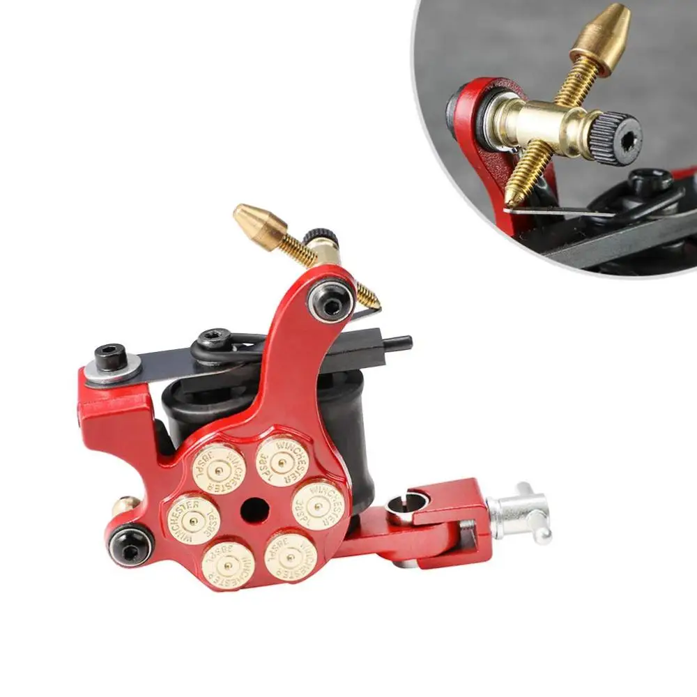EMALLA Coil Tattoo Machine Iron 10 Coils Gun 3 Colors лайнер Shader для игл татуировок Макияж Татуировка