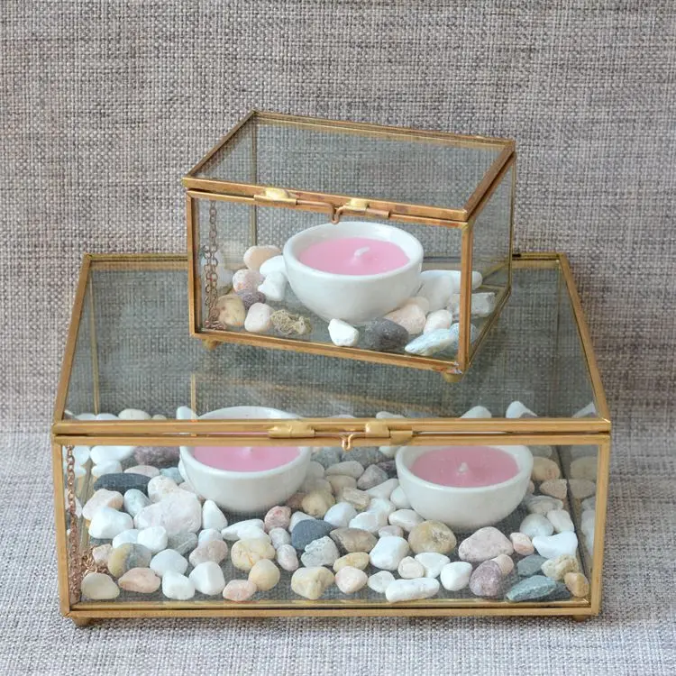 Шкатулка для хранения украшений шкатулка стеклянная декоративная украшения