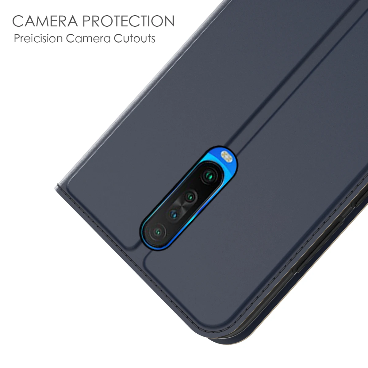 Для Xiaomi Redmi K30 5G чехол из искусственной кожи ударопрочный флип-чехол с магнитной