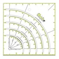 arcs fans quilt circle cutter ruler 8 x 8 multifunctional cutting patchwork sewing craft tools ruler template