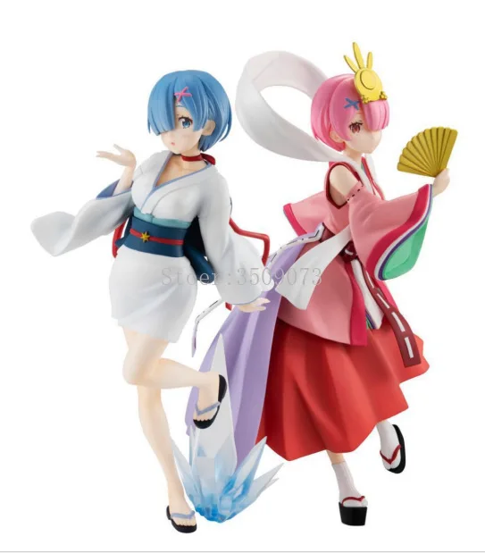 Фигурка аниме Rem и Ram Oirandouchuu Re:ZERO Начальная жизнь в другом мире ПВХ экшн фигурка