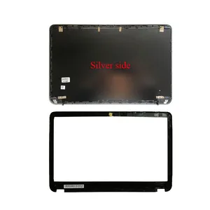 laptop lcd back coverlcd front bezel for hp envy 6 6 1000 6 1005tx 6 1116t tpn c103 692382 001 silver edge a shell free global shipping