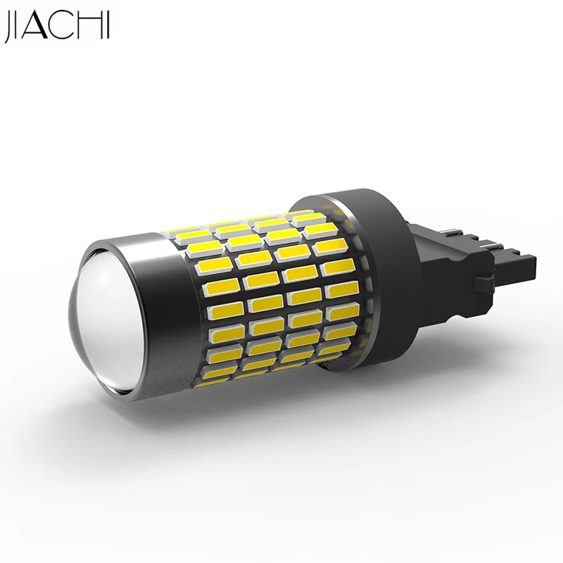 JIACHI 10x T20 7440 светодиодный W21W W21/5W WY21W неполярный 7443 CK 4014 102Chips 2500LM супер белый 12 24V для