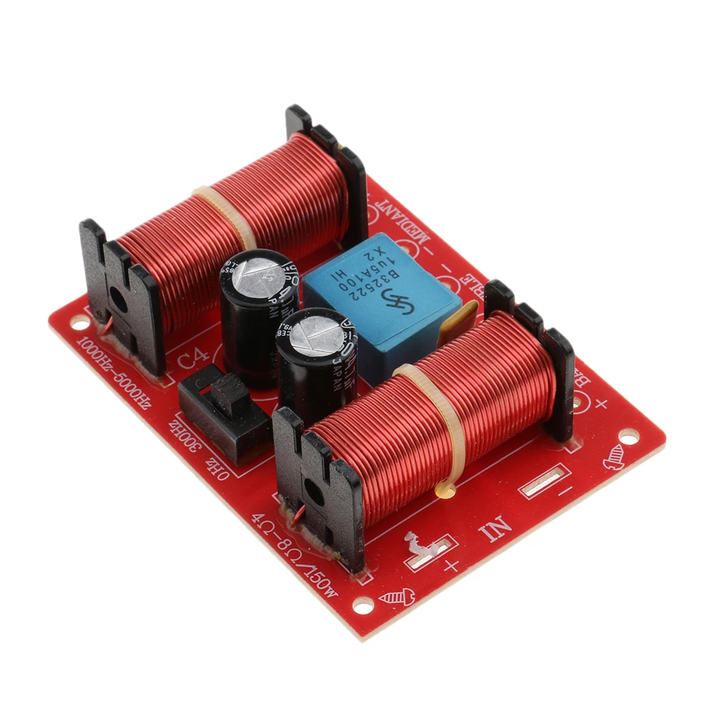 Профессиональный 3 полосный аудио фильтр динамик кроссовер делитель частоты