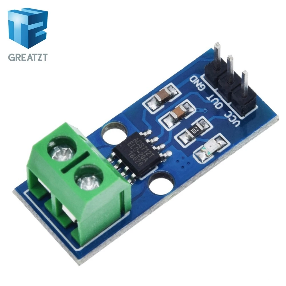 GREATZT Лидер продаж ACS712 5A 20A 30A диапазон зал Текущий сенсор модуль ACS712 модуль для Arduino 5A 20A 30A