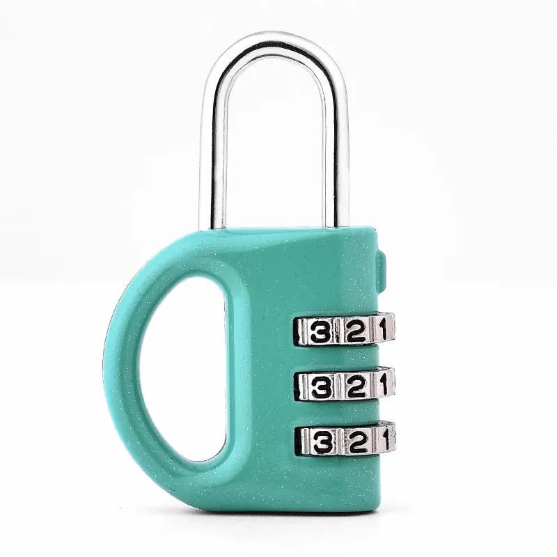 Light blue Чемодан замки с 3 цифр Комбинации Чемодан металлический кодовый замок для путешествий, багажа, чемоданы и рюкзаки - Цвет: Light blue