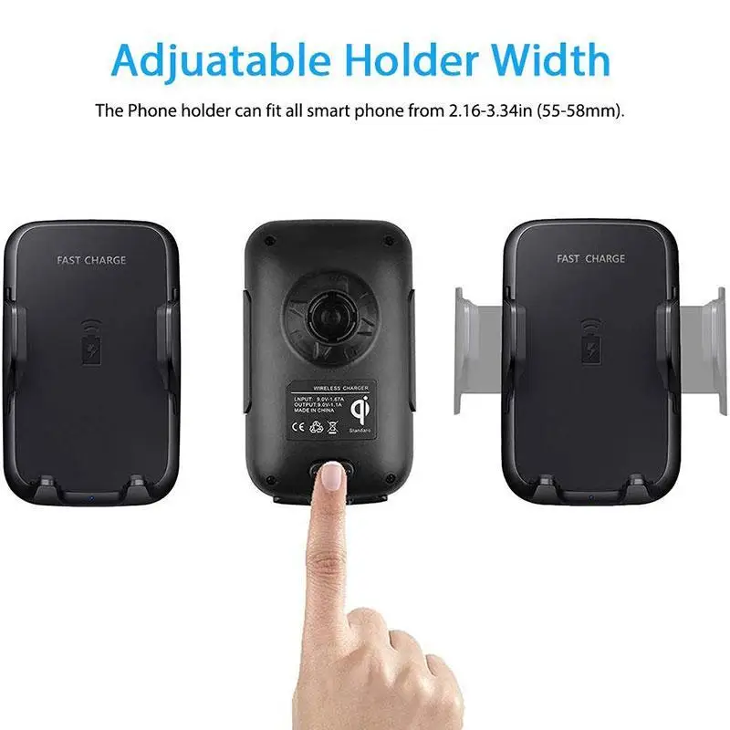 wireless fast car charger mount adjustable gooseneck cup holder cellphone cradle phone for cell mobile smartphone mounts holde free global shipping