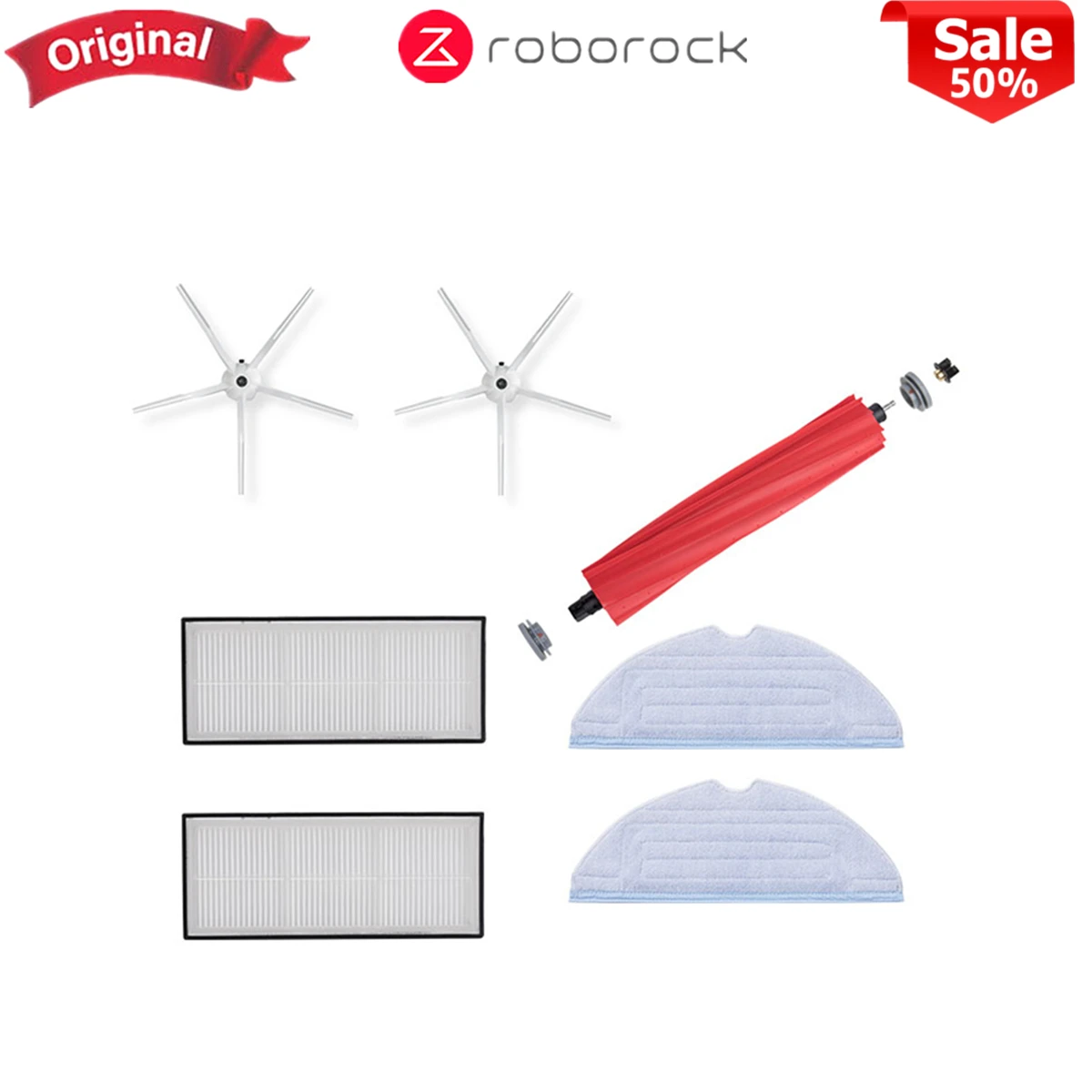 

Original Roborock Vacuum Cleaner Man S7 S70 S75 Mop Washable Filter Side Brush Cleaning Affordable Kit Accessories