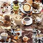 Алмазная 5D картина сделай сам с квадратными стразами, вышивка крестиком в виде кофе, мозаика стразы, распродажа, украшение для дома
