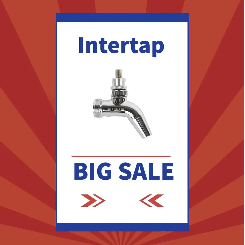 Kegland BEER TAP-High quality PC INTERTAP TAP ONLY - free tap handle included | Дом и сад