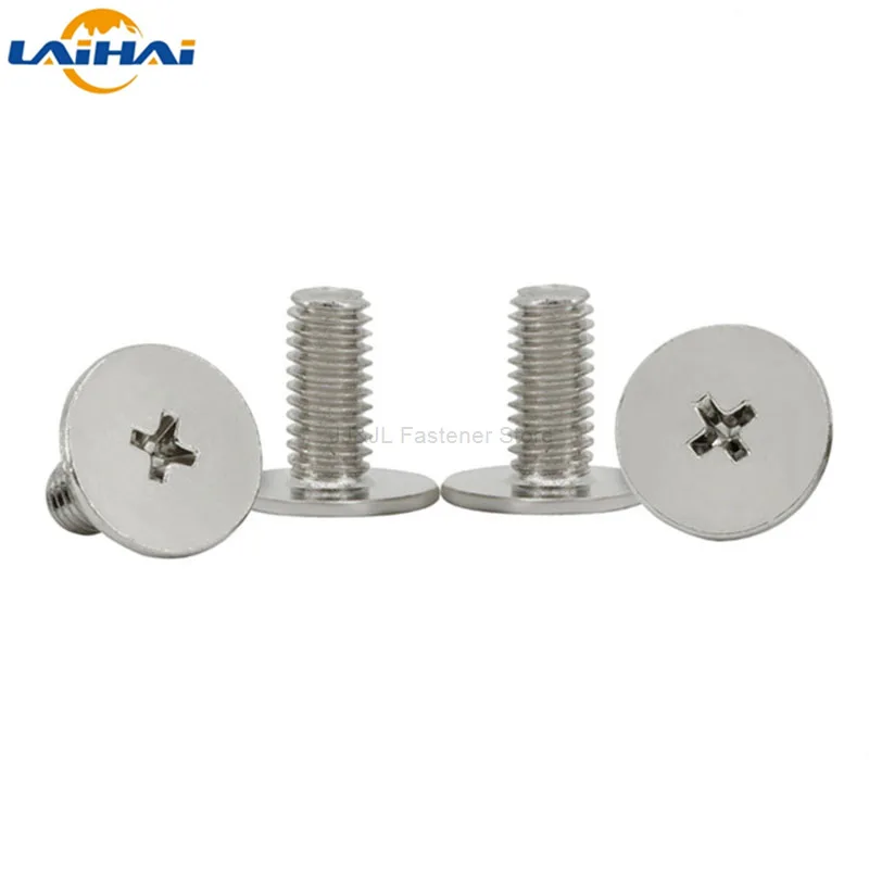 25pcs Phillips Thin Wafer Flat Round Head Screw Bolt M2*2mm Head Dia 7mm for Laptop Notebook Optical Drive Mount DIY Computer G
