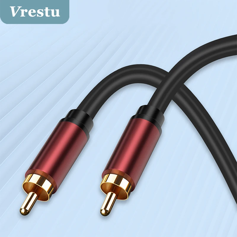 

RCA Male to Male Cable AUX RCA Speaker Coaxial Wire 2RCA HiFi Audio Line for Home Theater DVD TV Amplifier CD Soundbox Subwoofer