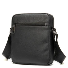 Men's Leather Messenger Bag Top Layer Cowhide Single Shoulder Small Bag Casual Mobile Phone Sundries Men's Crossbody Bag