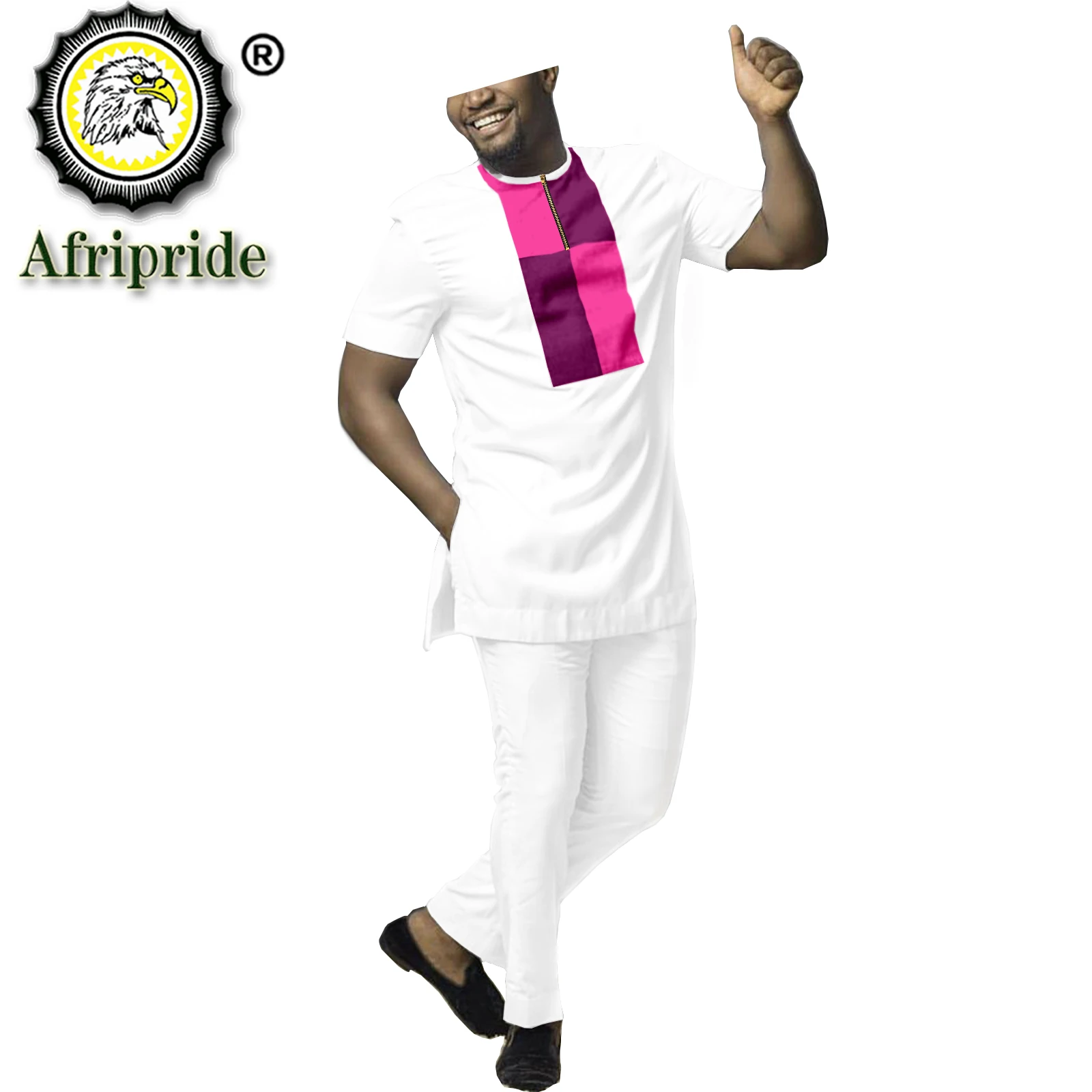 

Men`s Suit Short Sleeve Blouse and Pants 2 Piece Set Ankara Outfits Plus Size Clothing Dashiki Shirts African Clothes S2116030