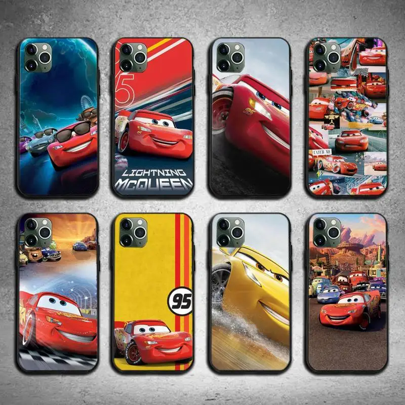 

Lightning Mcqueen Soft Phone Case For Iphone 6 6s 7 8 Plus XR X XS XSmax 11 12 Pro Mini Max