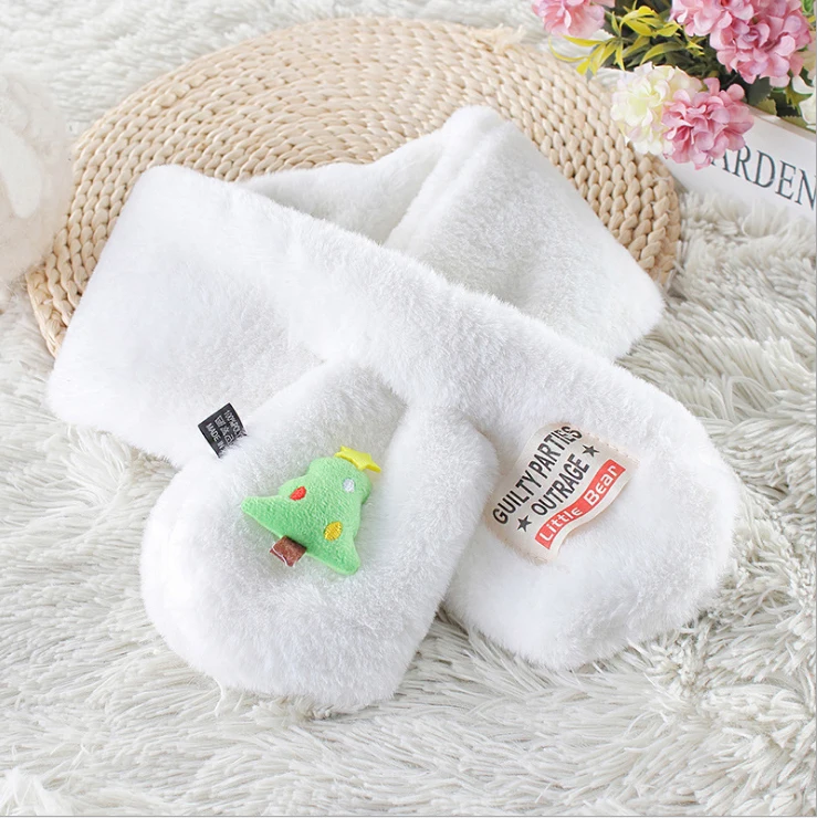 Шарф детский из искусственного меха на зиму теплый мягкий | Детская одежда и