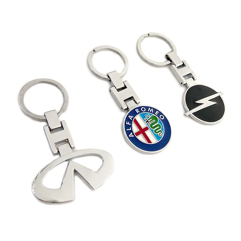 1 шт. модный двухсторонний Логотип металлический 3D автомобильный брелок с