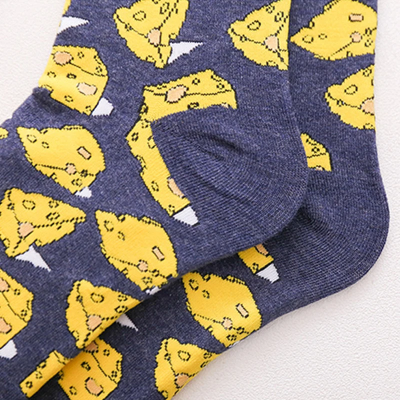 2 шт./1 пара мужские носки мягкие хлопковые с забавными животными длинные
