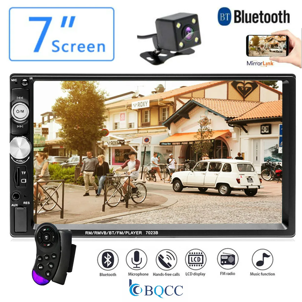 Автомагнитола 2DIN 7 дюймов FM радио Bluetooth дистанционное управление мультимедийный