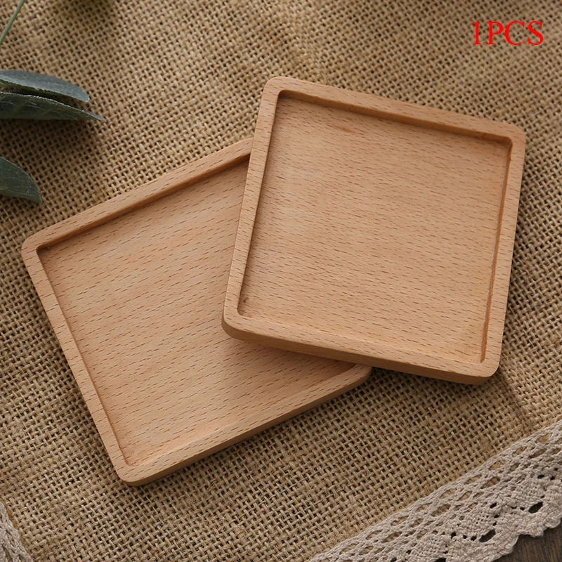 

1 Pc Durable Walnut Wood Coasters Placemats Decor Square Round Heat Resistant Drink Mat Home Table Tea Coffee Cup Pad