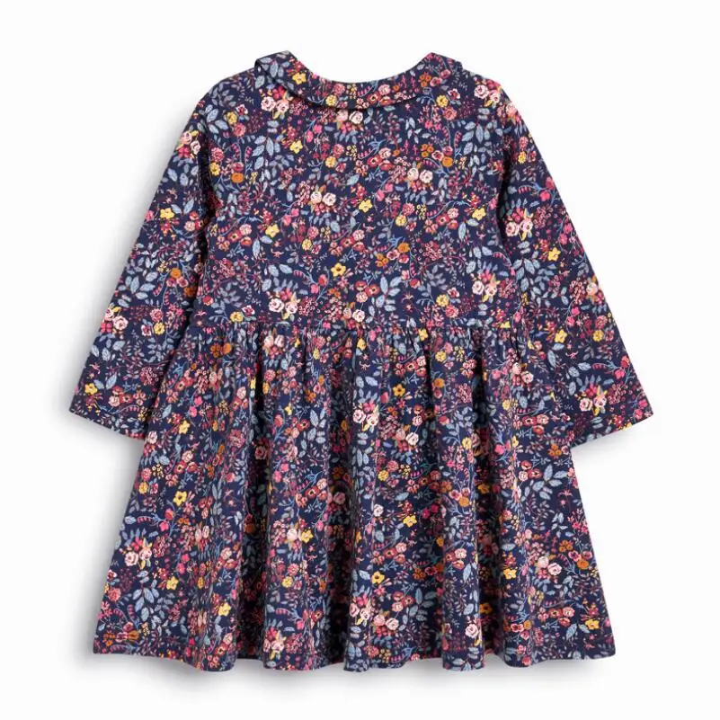 Little maven/модное Брендовое осеннее детское платье для девочек Одежда маленьких