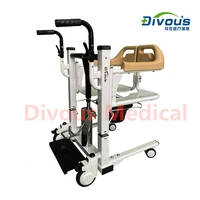 hot sale hydraulic patient transfer lift commode wheelchair with toilet transfer bath chair for elderly