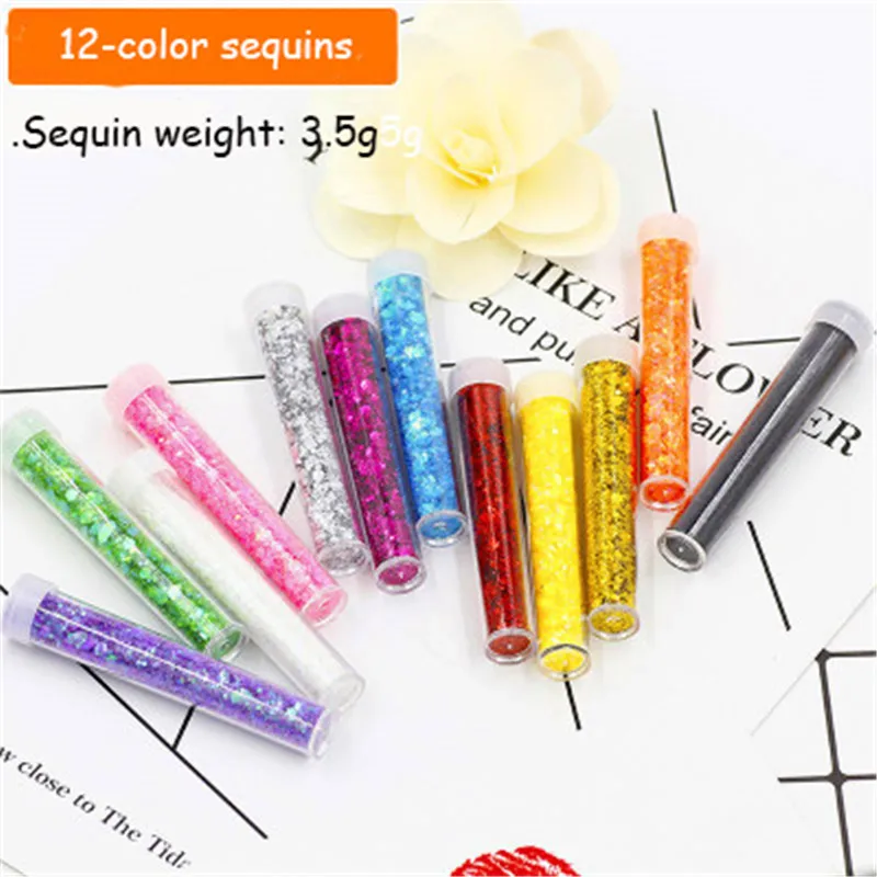 12 цветов 3 5 г Блестящий наполнитель прозрачный/пушистый слизи коробка игрушки