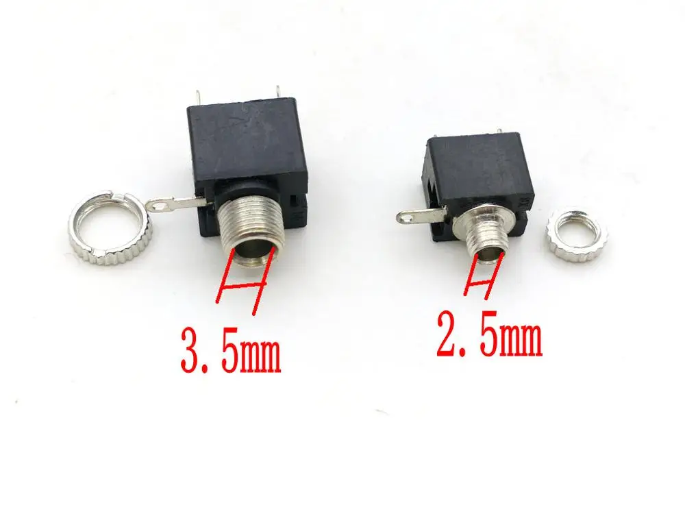 

CONNECTOR 2.5mm/3.5mm Female MONO Audio Switched Socket Panel Jack connector