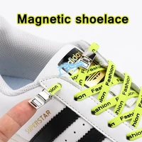 new magnetic lock shoelaces no tie shoelace sneakers elastic shoe lace for kids adult lazy quick press locking flat shoe strings