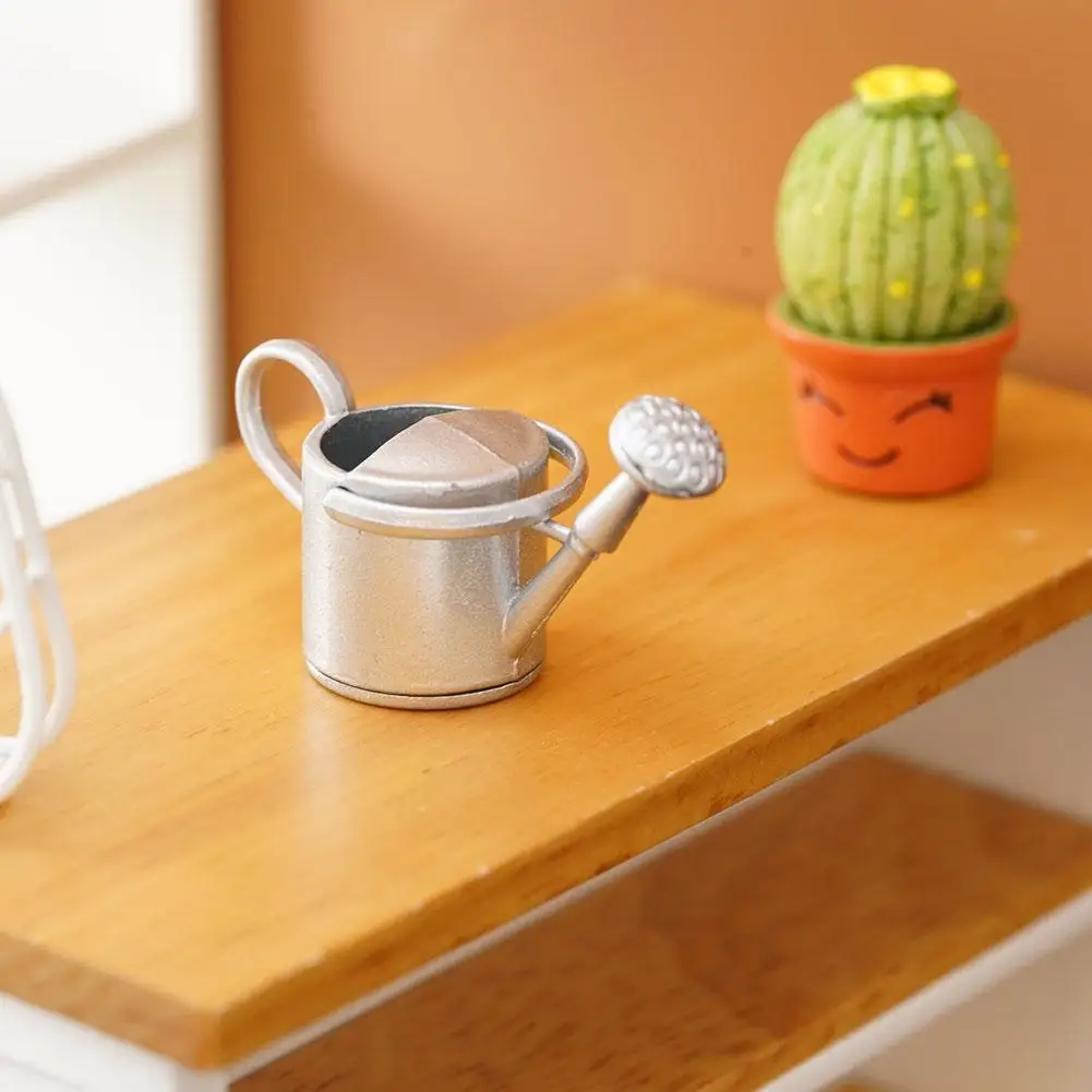 

1/12 Dollhouse Miniature Metal Watering Can Garden Miniature Decoration For Children Kids Dollhouse Miniature Furniture
