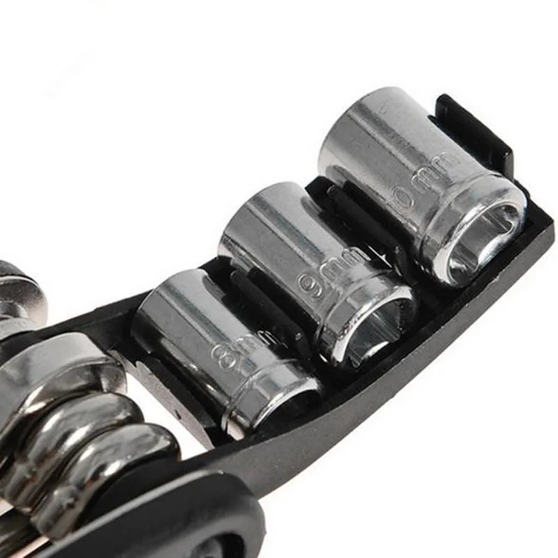 Bicycle Repair Nut Tools Kit Hex Wrench Tire Allen Key Screwdriver Socket Extension Rod 16 In 1 Multi Usage Bike | Спорт и