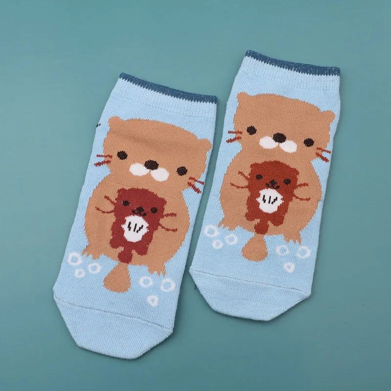 Socken damen, женские, для девочек, мужские, чёсаный хлопок, длинные носки, мужские носки, набор, цветные, забавные, Веселые носки - Цвет: Серый