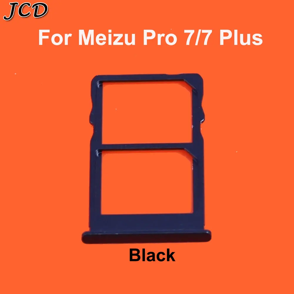 For Pro 7 7plus Black JCD лоток для sim-карты слот Держатель адаптеры для Meizu Pro5/Pro6 Pro 6 S/Pro 7 7plus Запасные детали дешевые аксессуары - Цвет: For Pro 7 7plus Black