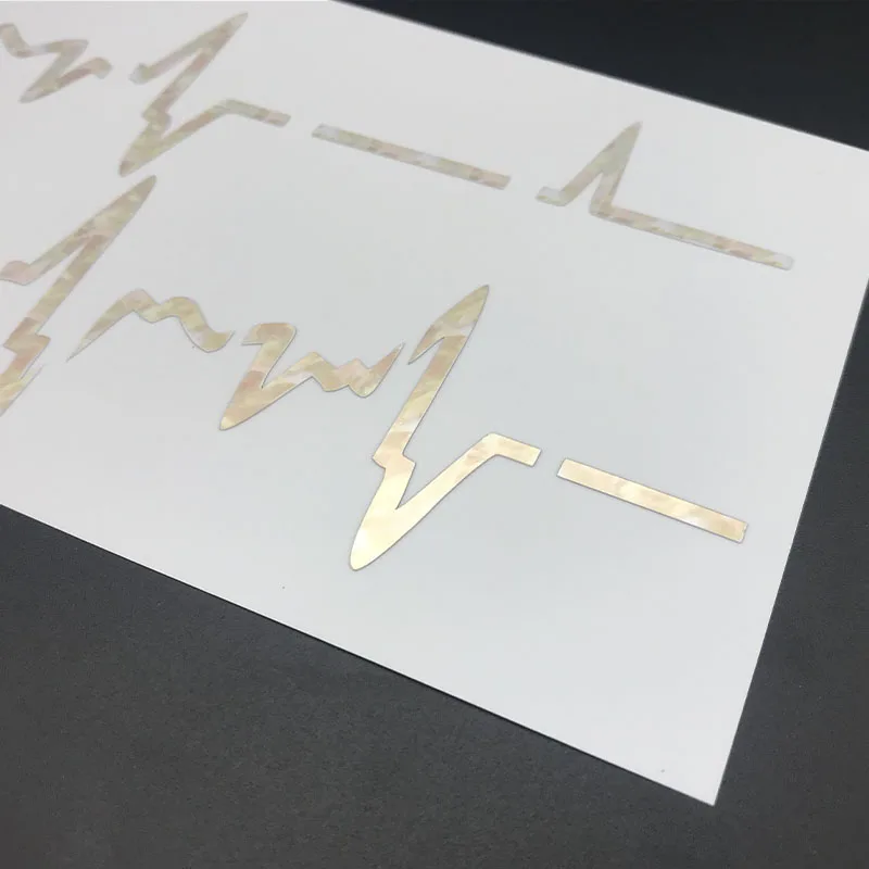 DIY электрокардиограммы гитары гриф инкрустация Стикеры наклейки для