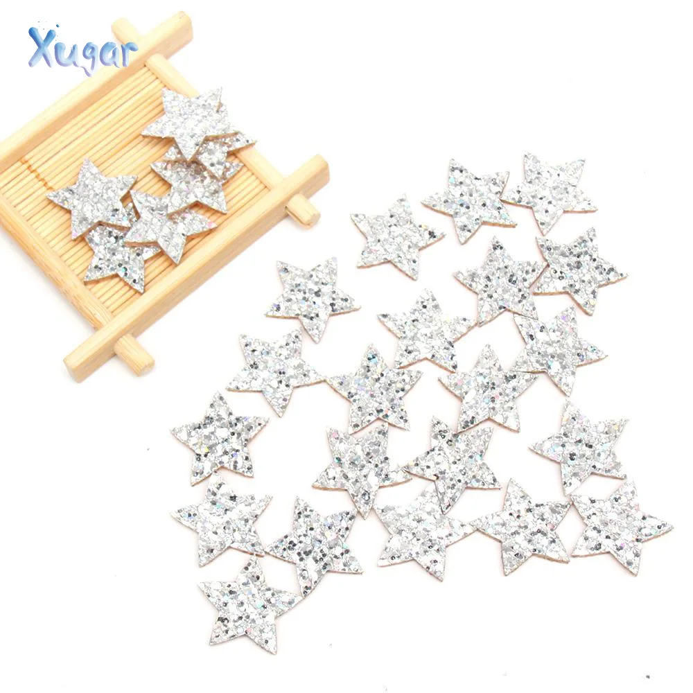 50 шт./лот 2 5 см блестящие нашивки милые со звездами сделай сам одежда для шитья