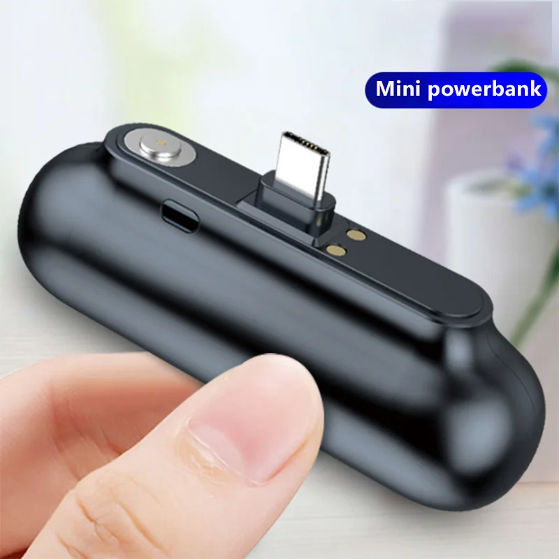 Портативное мини зарядное устройство зарядная станция типа C и Micro USB головка для