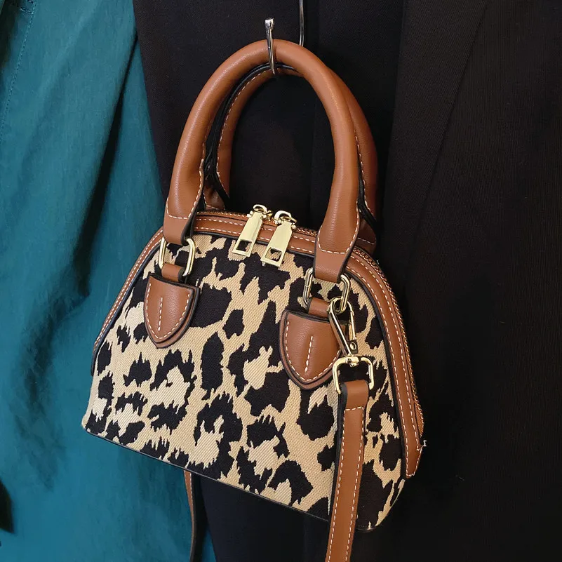 

Leopard Tote Bag 2021 Luxury Design Ladies Fashion Shell Bag Women Handbag Fashion Printing High Quality Leather Crossbody Bags