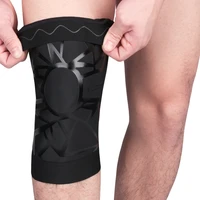 1pc black compression elbow knee pads support sleeve protector elastic kneepad brace springs gym sports basketball running