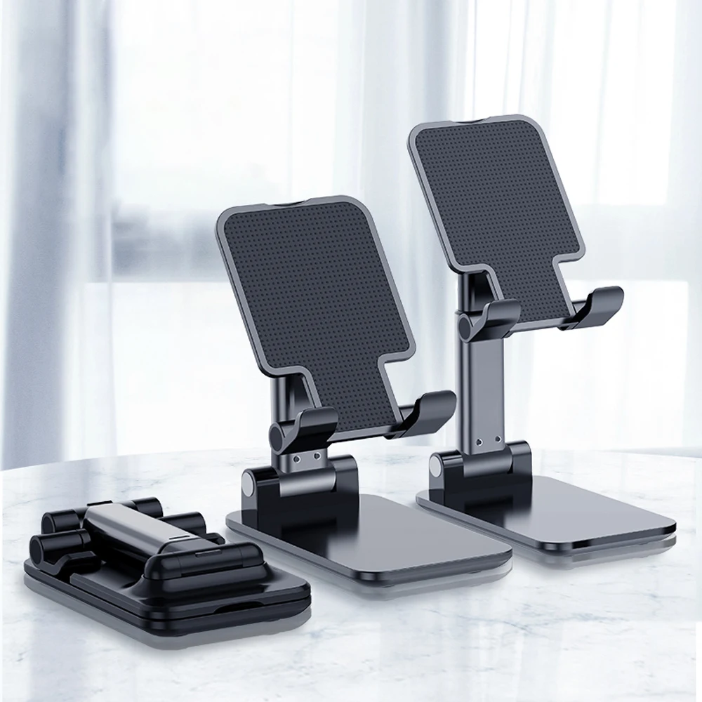 

Universal Desk Tablet Phone Holder for iPhone iPad Foldable Desktop Mobile Phone Stand Support Adjustable Metal Bracket Holders