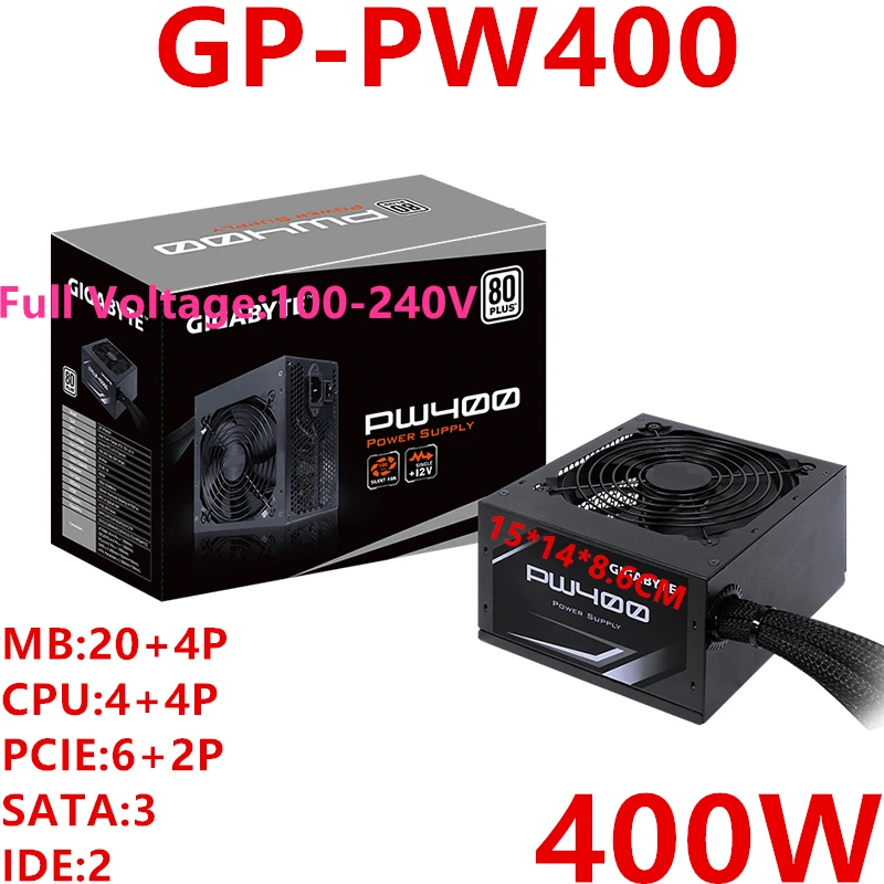 

Новый оригинальный блок питания для бренда Gigabyte блок питания ATX GTX1650 80plus ЕС немодульным игра немой Питание 400W Питание GP-PW400