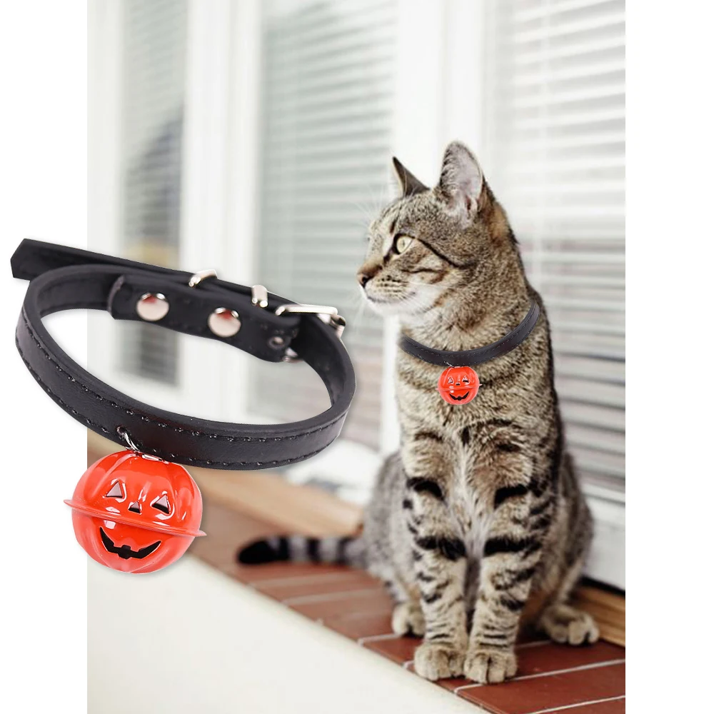 Ошейник из искусственной кожи для питомца собаки Регулируемый ошейник кошки