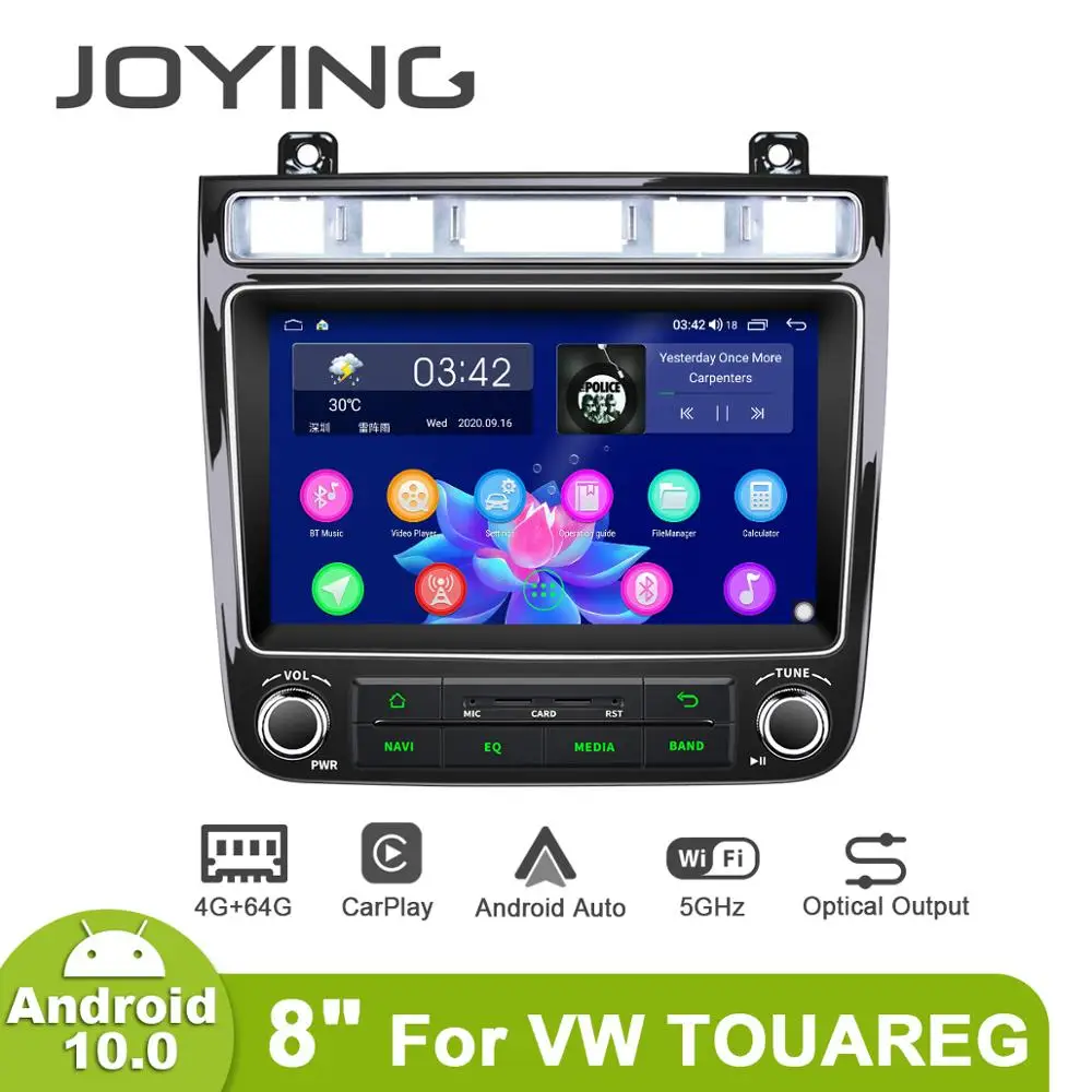 JOYING Android 10 0 автомобильный радиоплеер Восьмиядерный 4 Гб и 64 гб поддержка 4G Быстрая