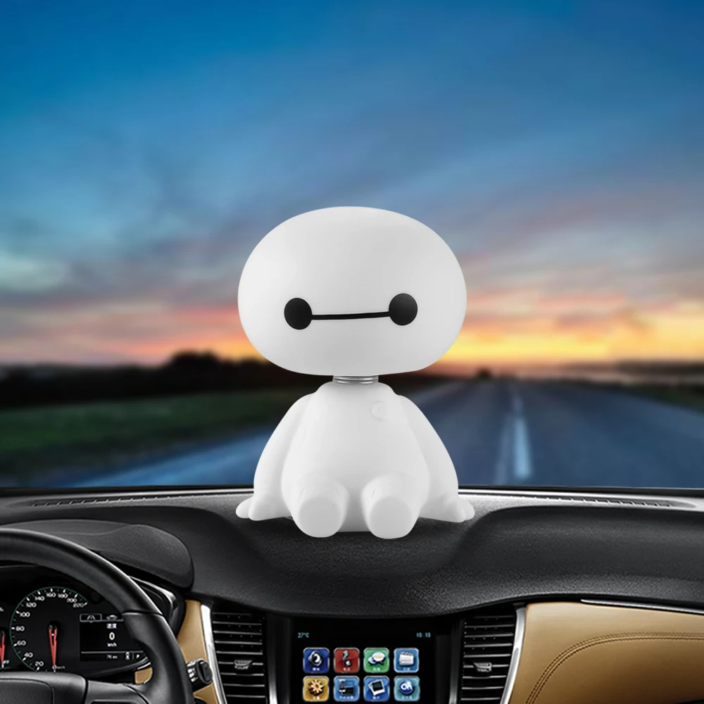 Автомобиль орнамент робот Baymax тряски голова фигурка кукла интерьер автомобиля