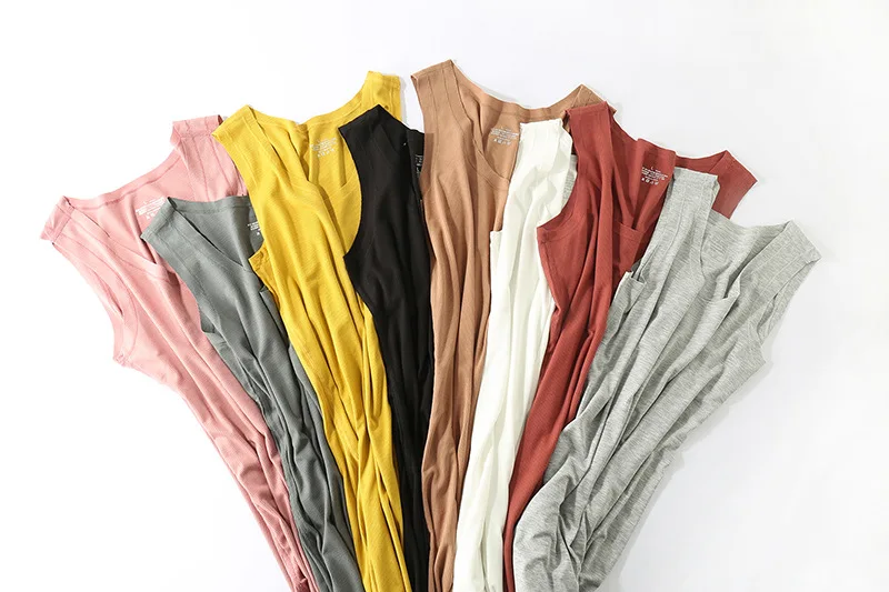 Женское летнее платье без рукавов с круглым вырезом 8 цветов | Женская одежда