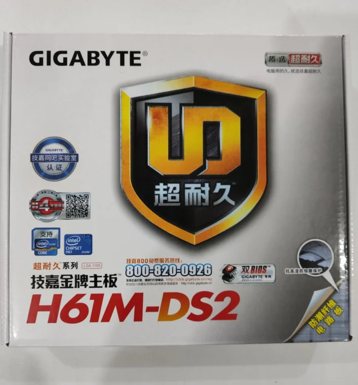 

Оригинальная настольная материнская плата для GIGABYTE GA-H61M-DS2 для H61 Socket LGA 1155 i3 i5 i7 DDR3 16G uATX, оригинальная стандартная ПК